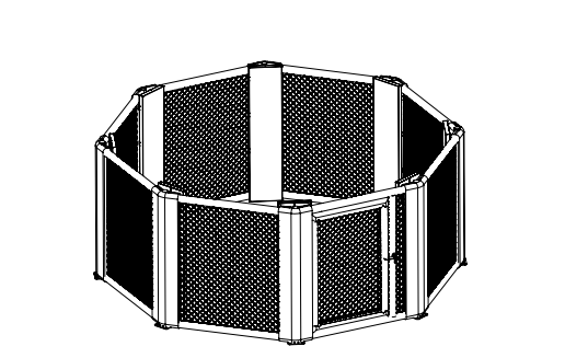 Onyx 4m MMA cage specification diagram