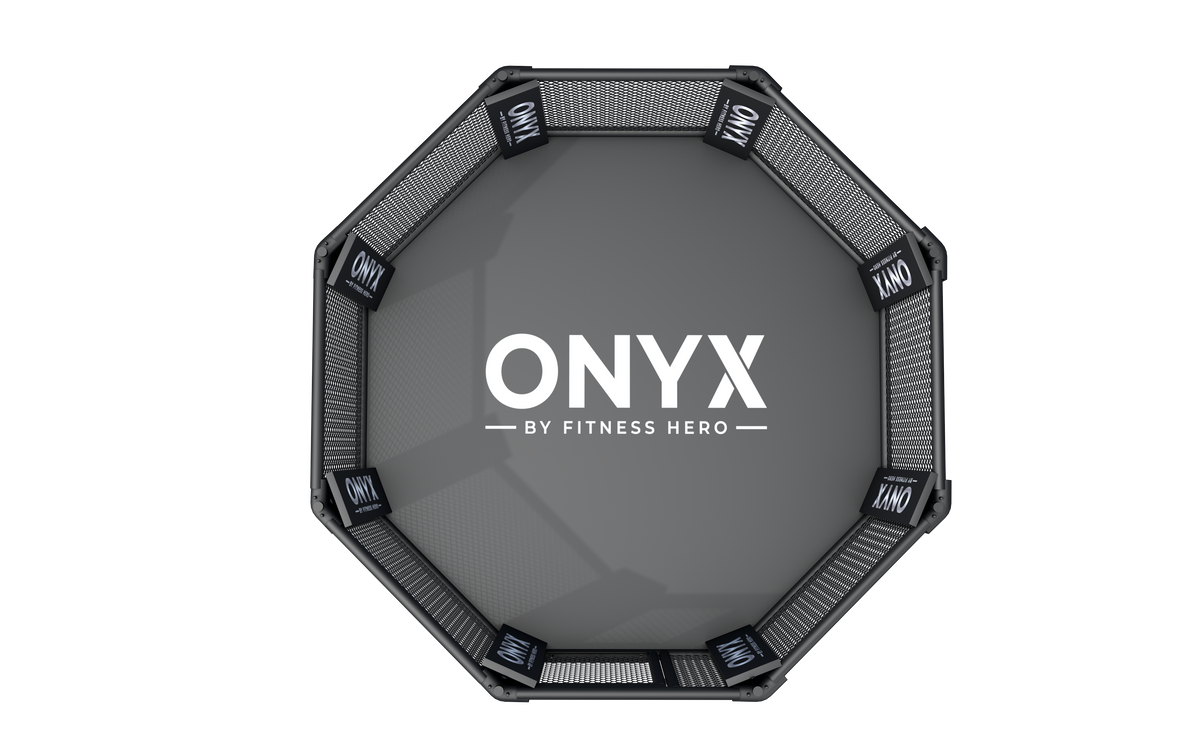 Onyx floor MMA cage render, second alternate angle