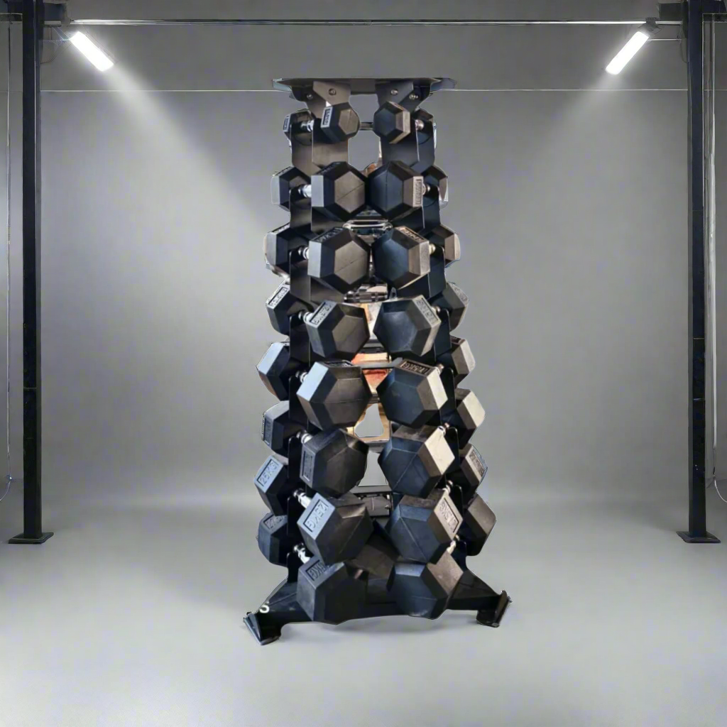 12 Pair Vertical Dumbbell Rack New Rack Fitness hero