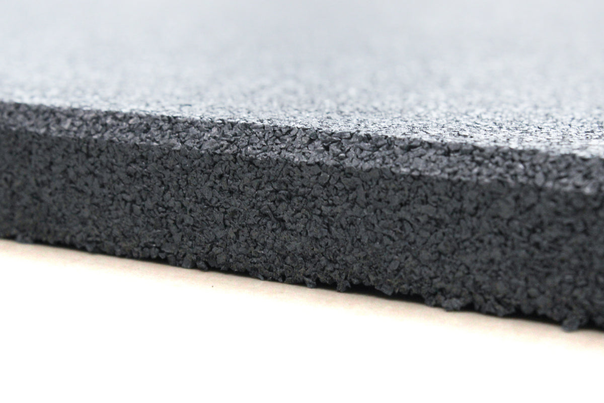 Grey Rubber Gym Flooring - Commercial Grade-Light grey - 1.5cm thickness
