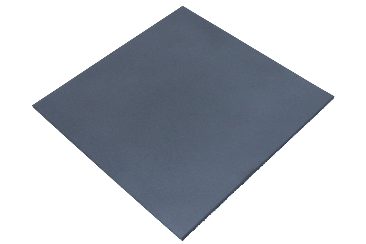 Grey Rubber Gym Flooring - Commercial Grade Light grey 1m x 1m x 15mm