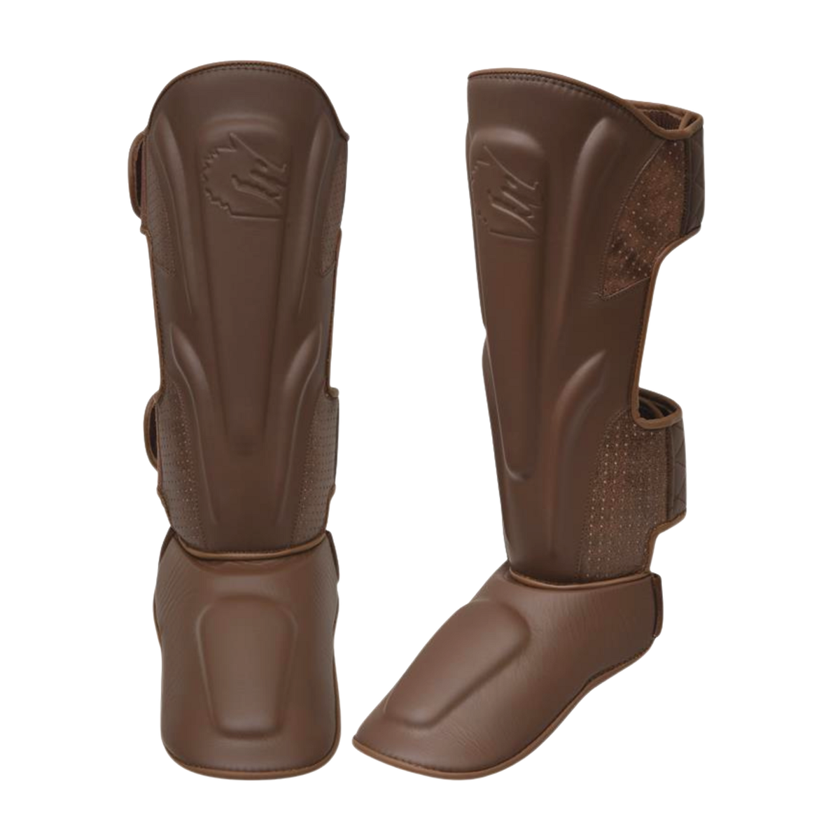 Morgan 1918 Heritage leather shin and instep protectors in vintage brown