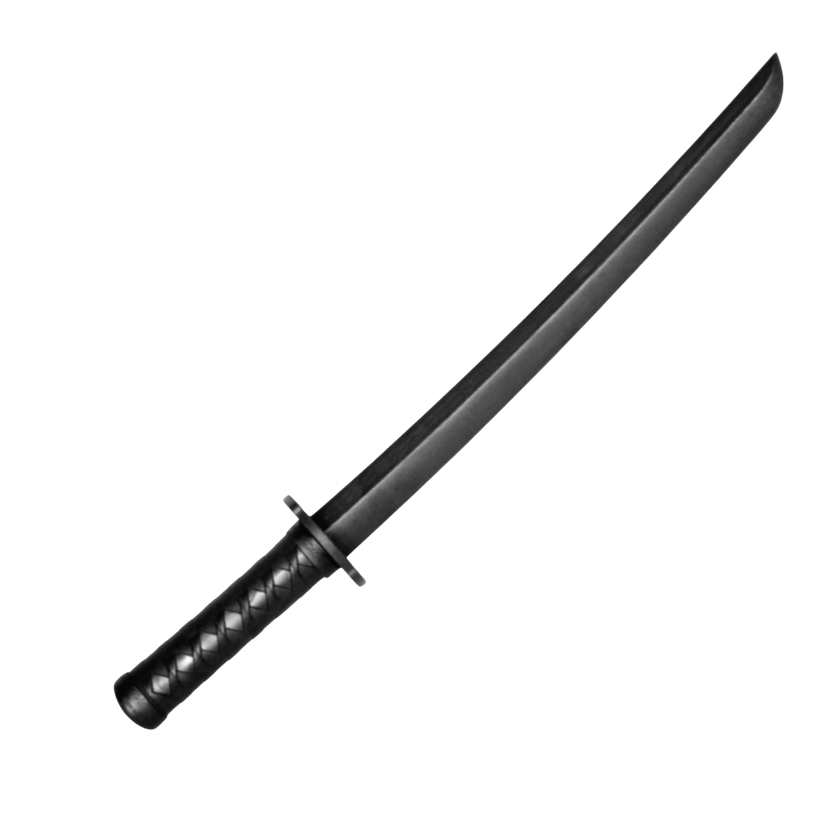 Black 60cm polypropylene training shoto for martial arts forms, close-range techniques and dual-weapon training.