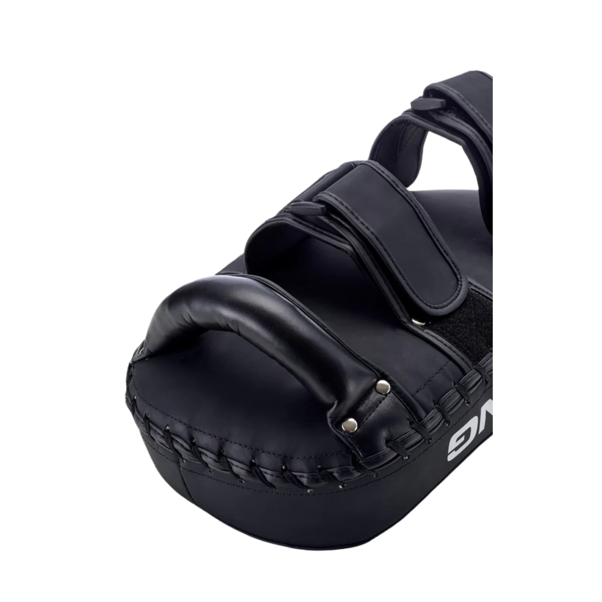 Sting Python Thai kick pads with dense foam padding and reinforced grip handles for Muay Thai and combat sports training