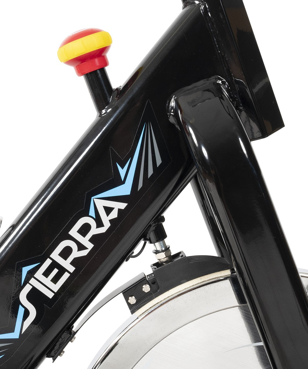 Sierra Spin Bike with 13kg flywheel and adjustable seat and handlebars.
