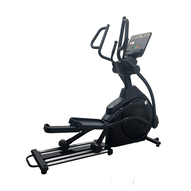 Reload Elliptical showing ergonomic handles and large anti-slip pedals