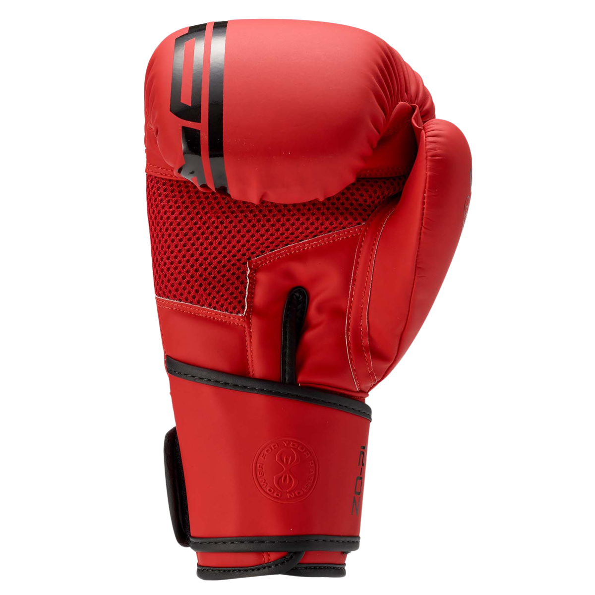 Sting Armaplus Boxing Gloves Red - palm, thumb and wrist strap detail