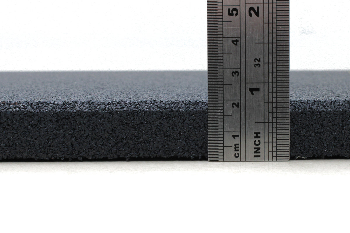 Grey Rubber Gym Flooring - Commercial Grade 2cm thickness