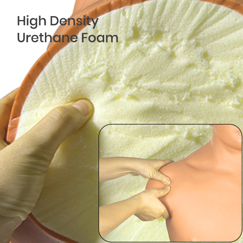 High-density urethane foam interior in punching dummy