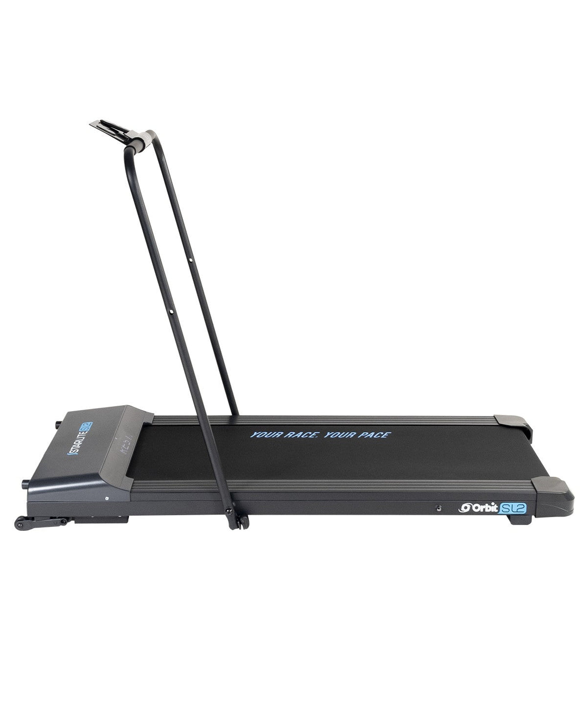 Compact and portable Starlite SL2 treadmill with remote control and Bluetooth connectivity for seamless workouts.