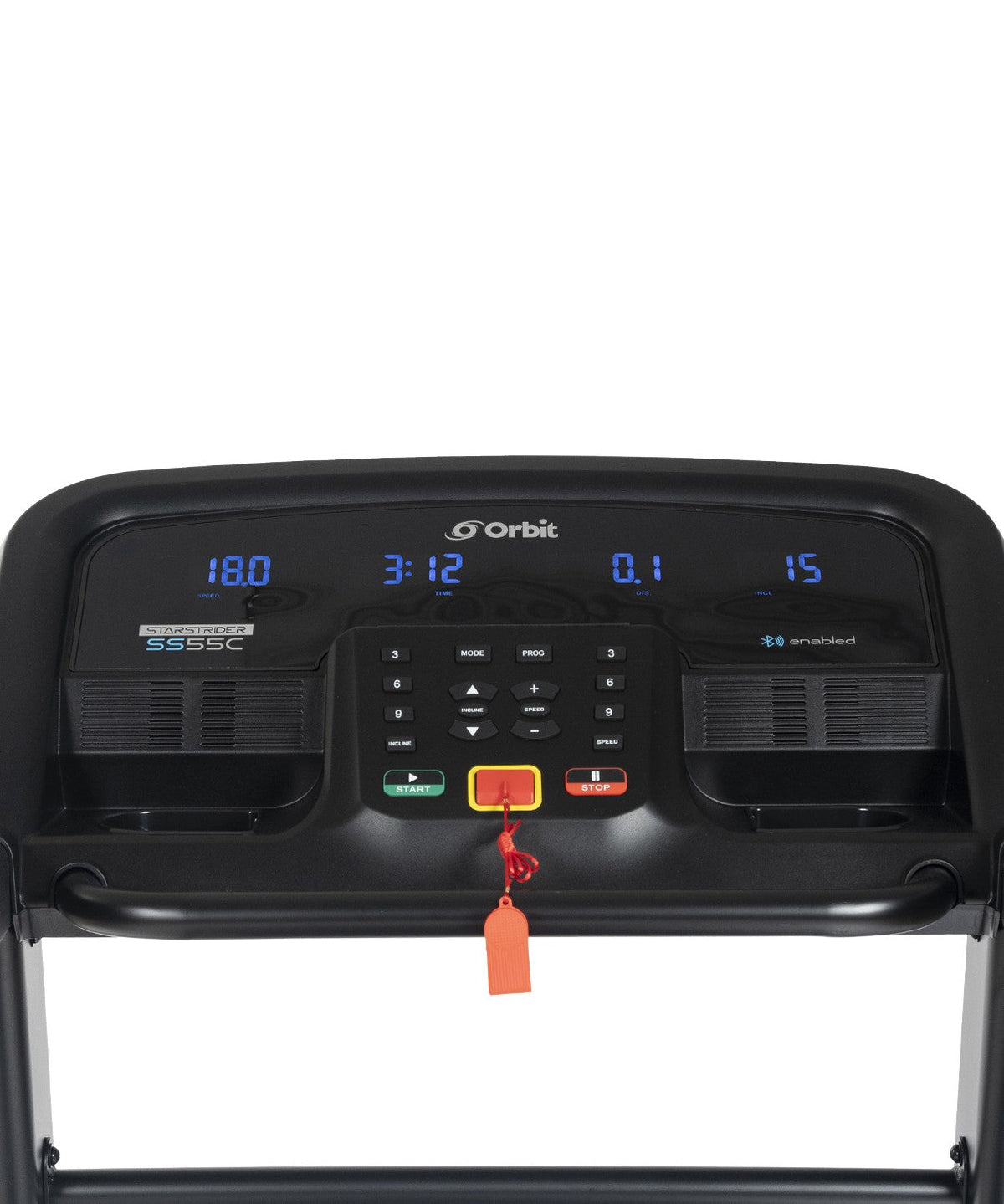 StarStrider SS55C Treadmill with LCD console and manual incline adjustment.