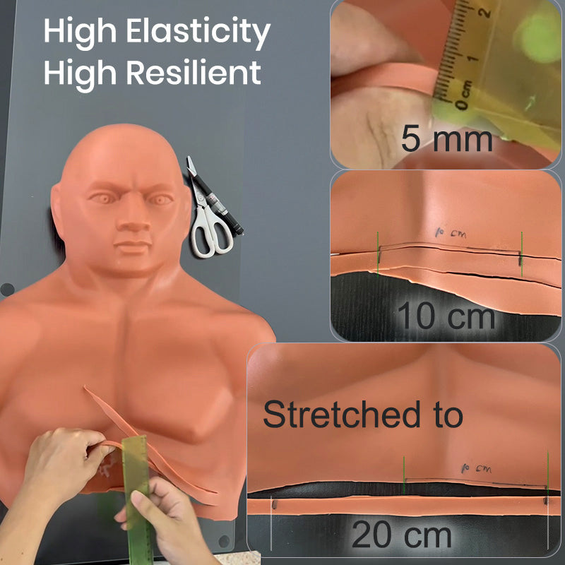 High-density urethane foam torso for punching dummy