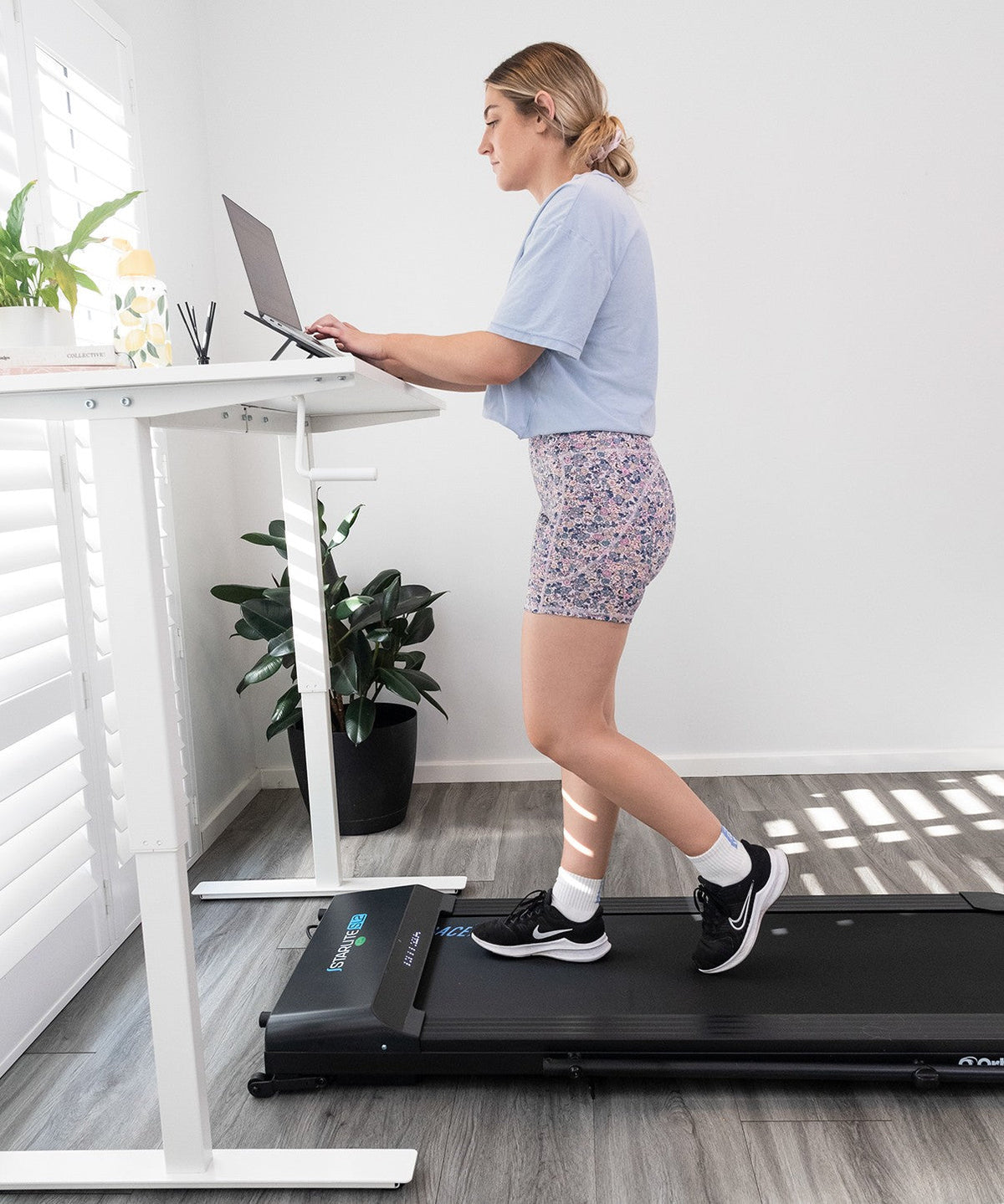 Starlite SL2 Desk Treadmill – Slim and foldable walking pad with LED display, perfect for home and office use