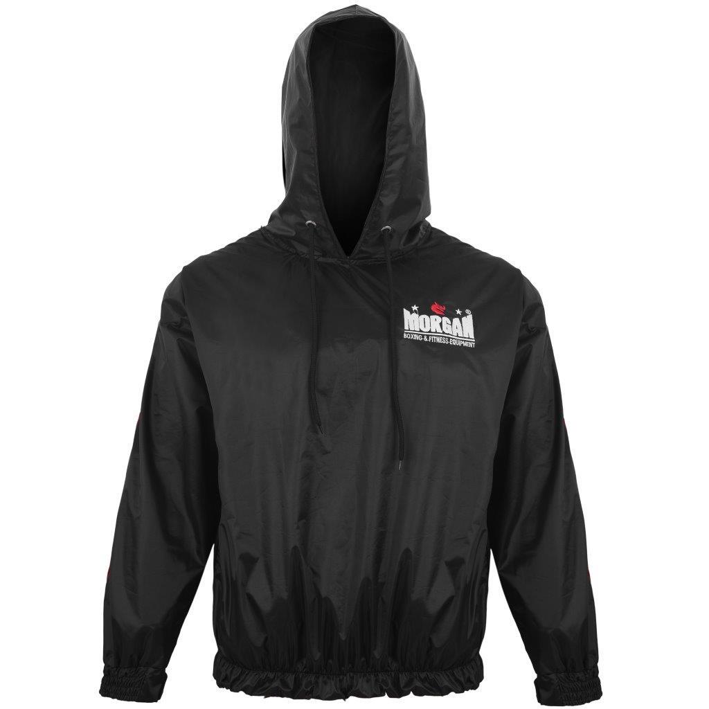 Sweat Suit - Elasticated Black PVC Front View