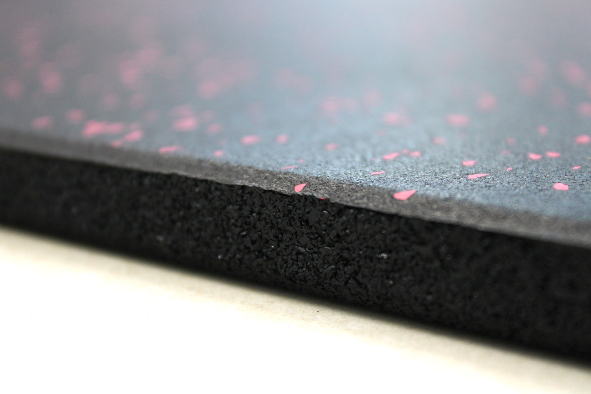 EPDM Rubber Gym Flooring | Pink Fleck 15mm thickness