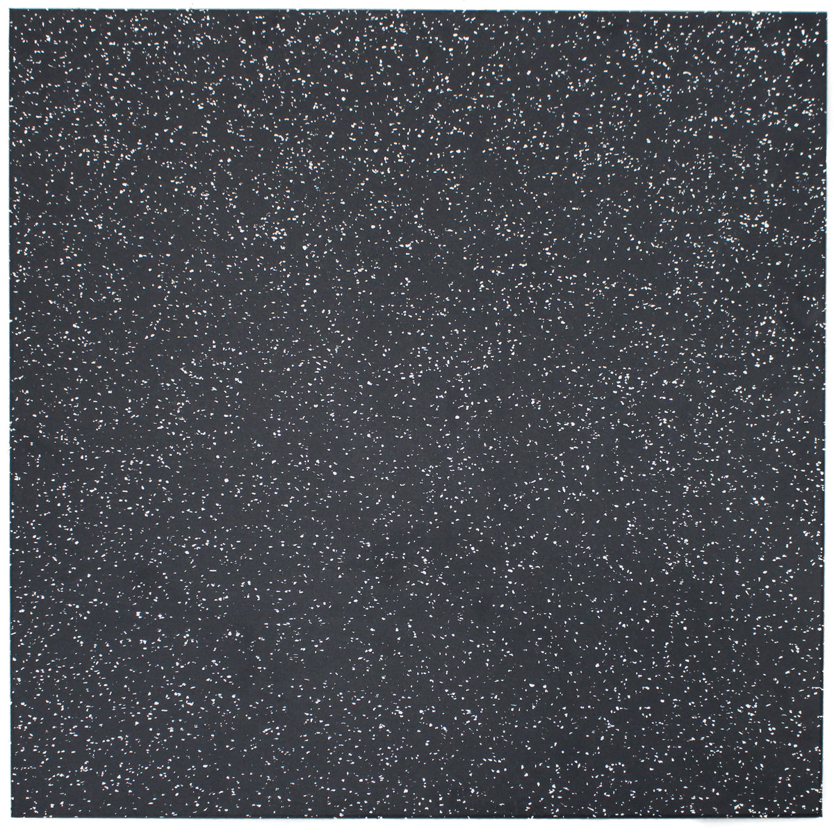 Premium EPDM Rubber Gym Flooring | White Fleck 1m x 1m tile view