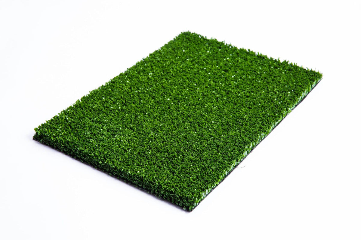 FieldTurf Super Shield green sled track turf laid flat
