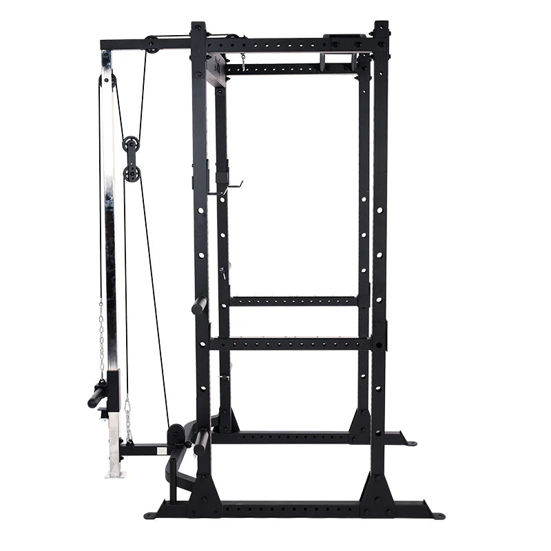 Power cage lat pulldown attachment