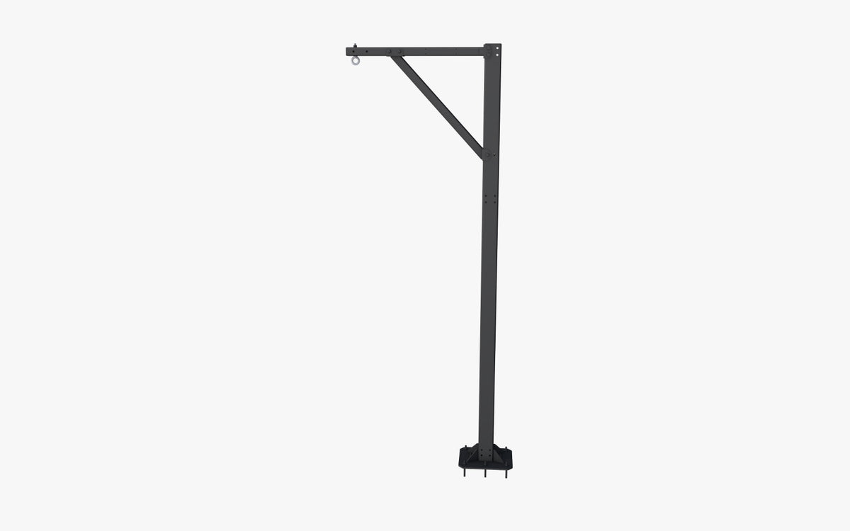 Floor-mounted punching bag stand - heavy-duty boxing rack for commercial gyms & studios