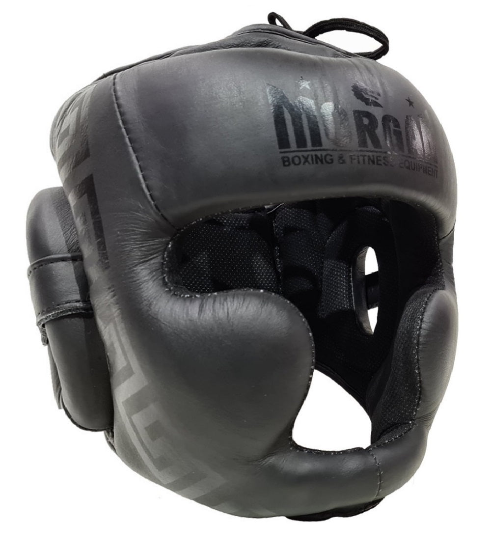 Morgan B2 Bomber leather full face head guard