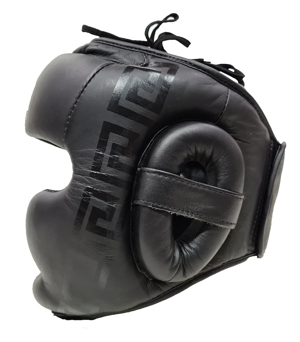 Morgan B2 Bomber head guard full chin padding and wide-angle vision