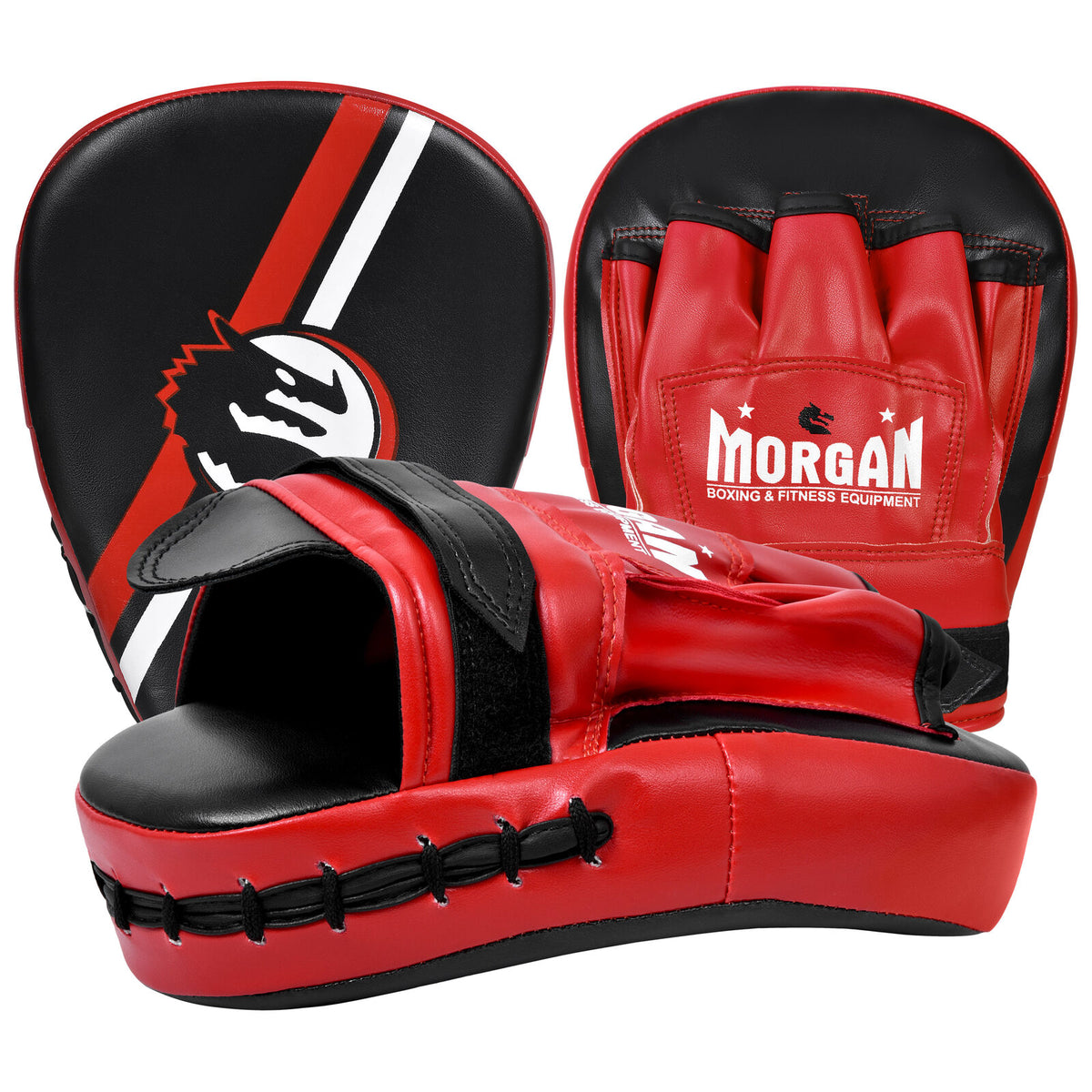 Morgan V2 Classic curved focus pads in black and white