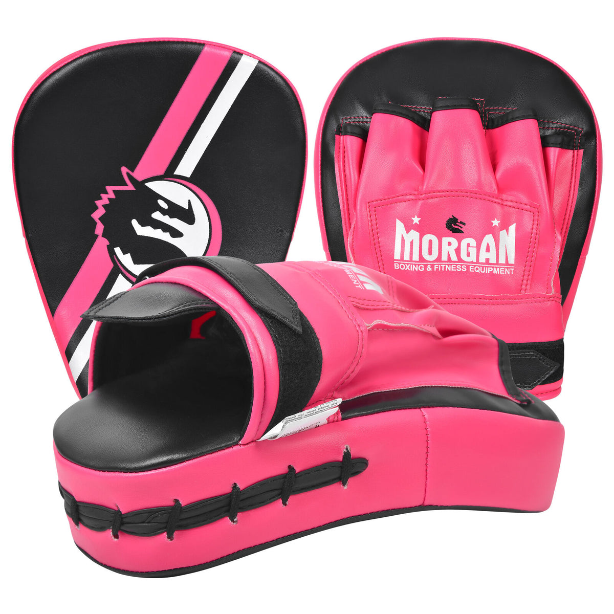 Morgan V2 Classic curved focus pads in black and red