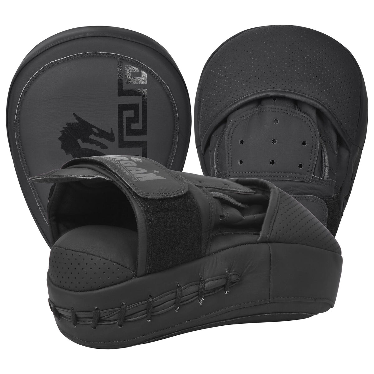 Morgan B2 Bomber leather curved focus pads, pair