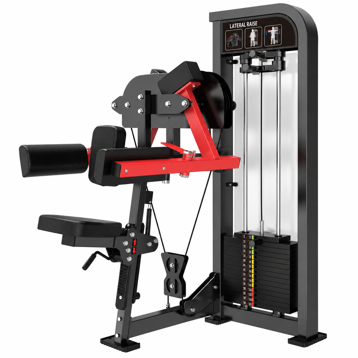 HS-X Series lateral raise HS05 - matte black render
