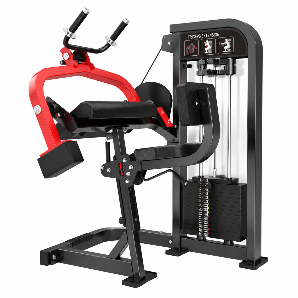 HS-X Series tricep extension HS10 - matte black render