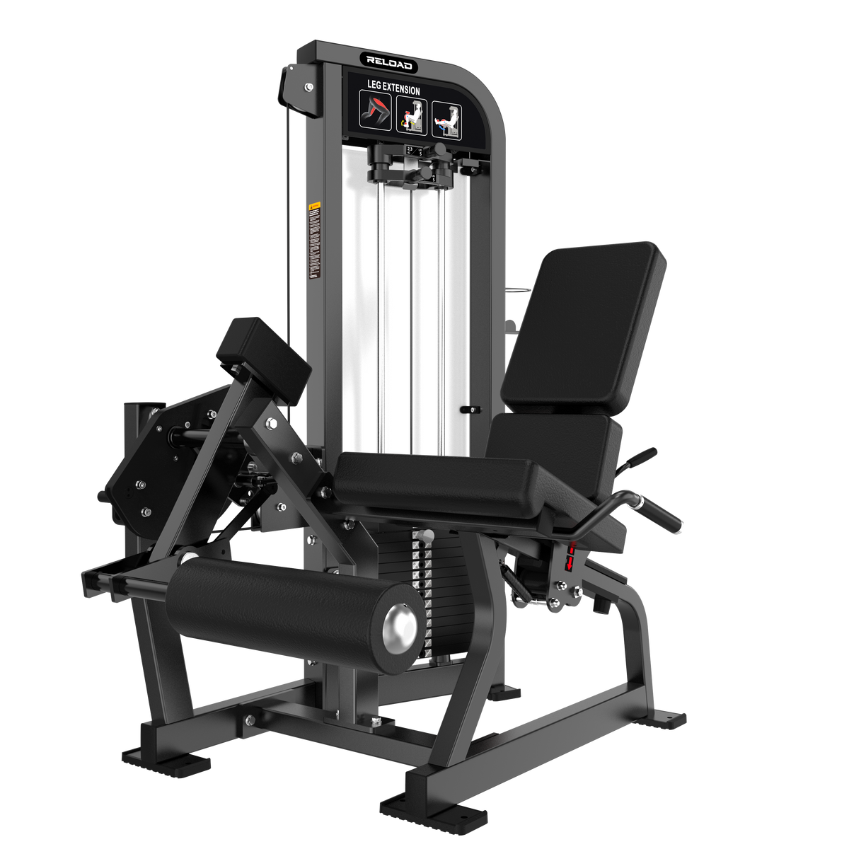 Reload HS-X Series leg extension pin loaded machine HS13 - seated commercial quad extension