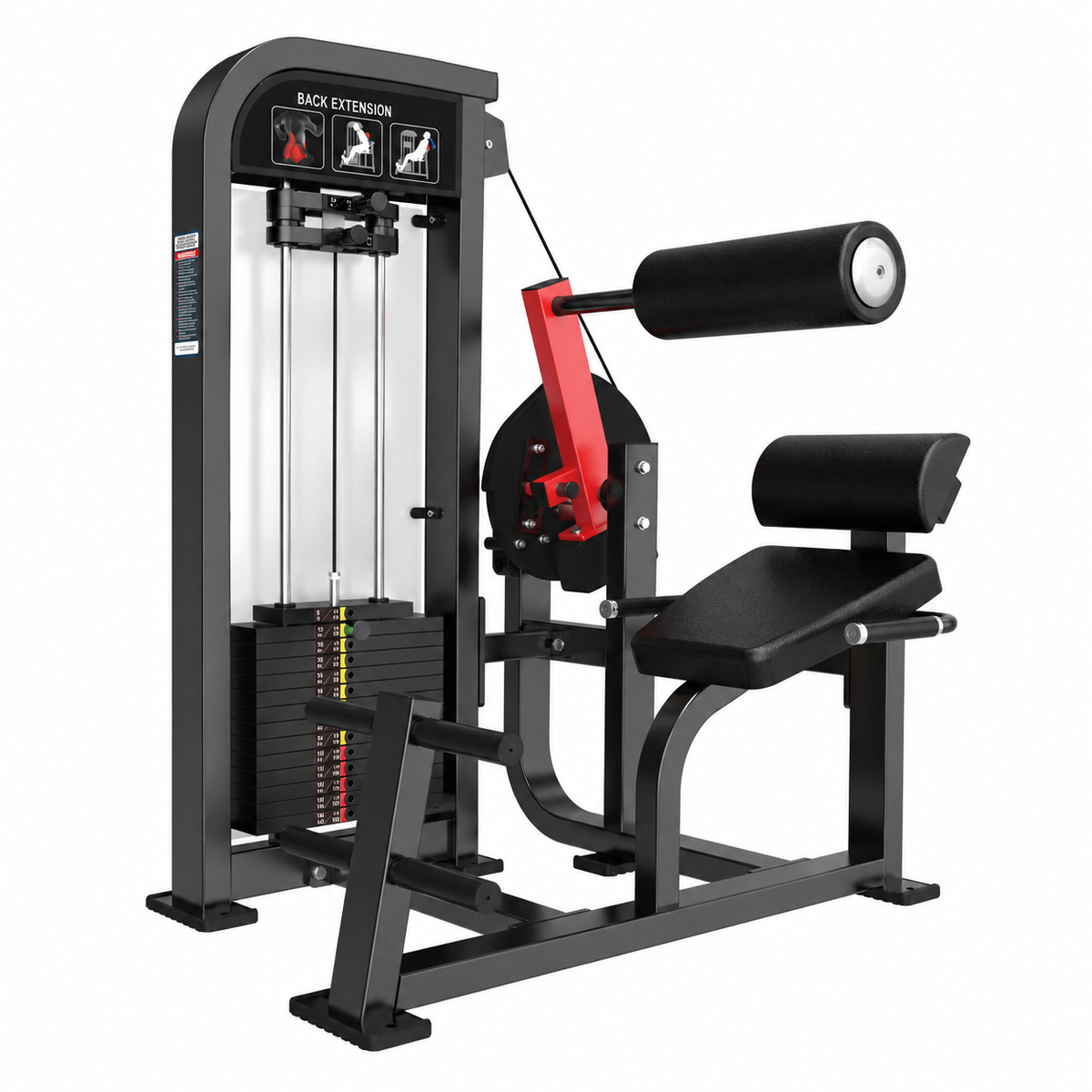 HS-X Series back extension HS21 - matte black render
