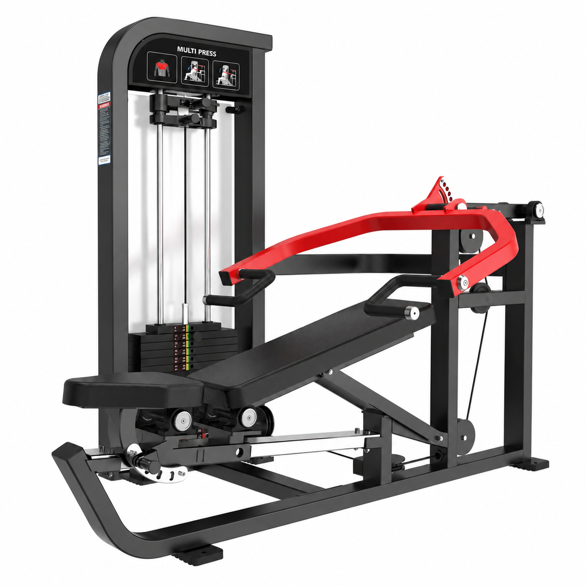 HS-X Series shoulder and chest press HS35 - matte black render