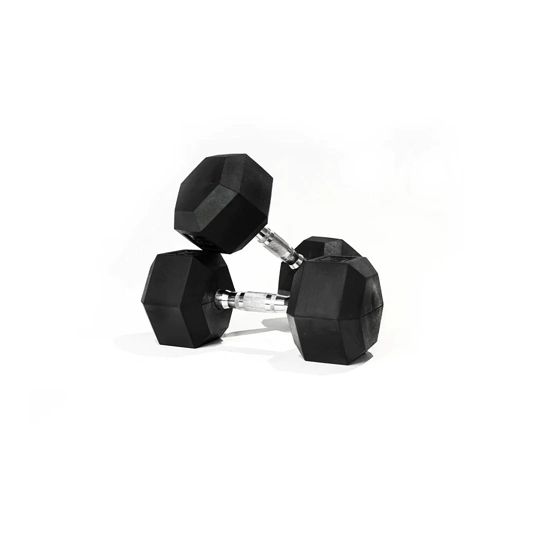 10kg - 20kg Hex Dumbbell Set & Rack - 5 Pairs