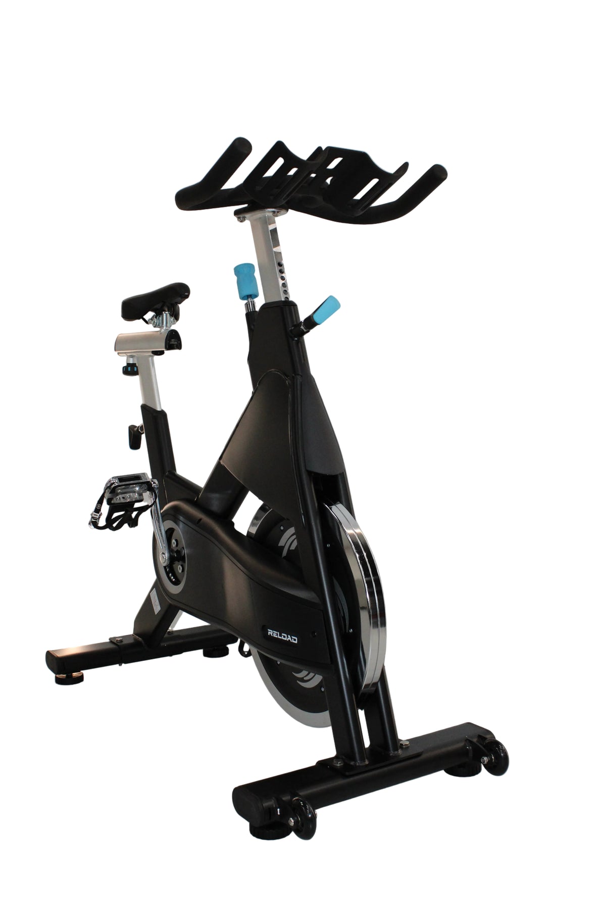 Reload X60 Commercial Spin Bike – Side Profile in Showroom