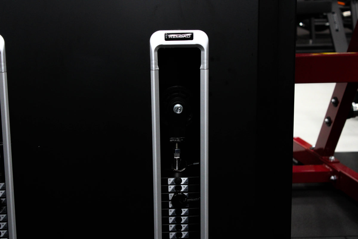 Dual cable Crossover fitness hero Multi Functional Trainer gym weightlifting bodybuilding equipment - Matte Black finish