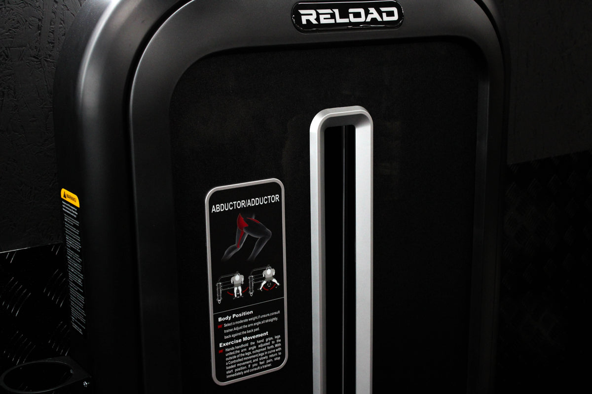 The Thigh Abductor & Adductor Machine, dual-function machine, abductor and adductor exercises, leg workout.