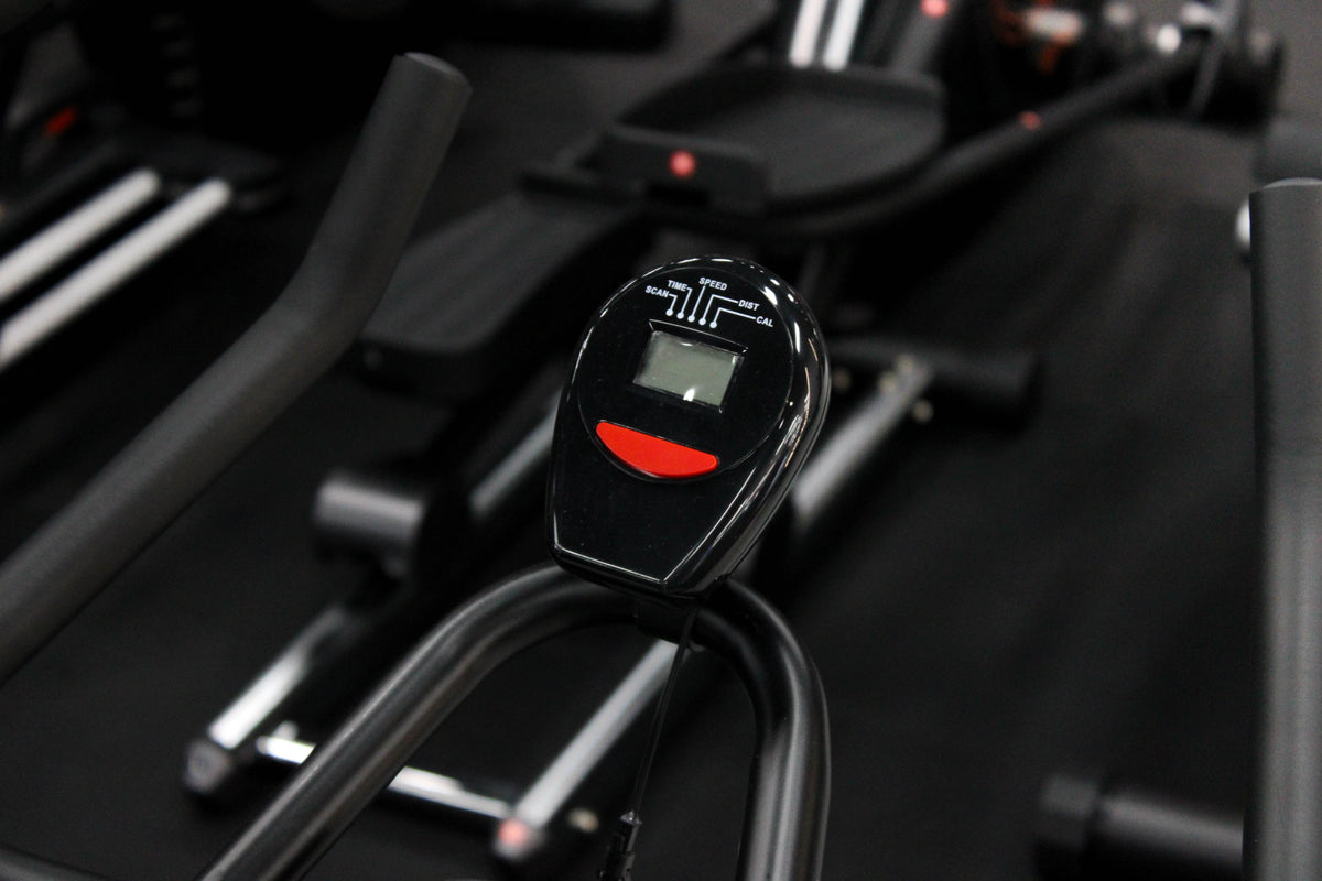 orbit velo spin bike cardio gym equipment close up