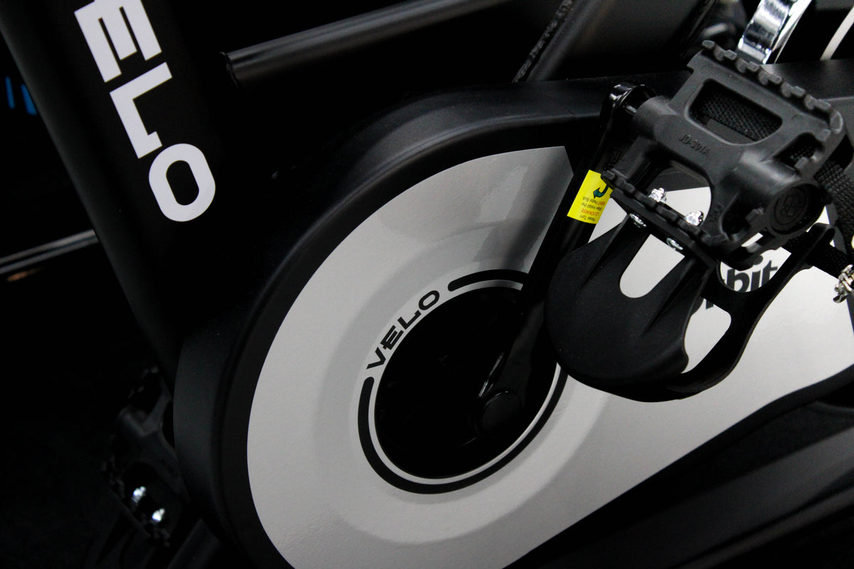 orbit velo spin bike cardio gym equipment close up