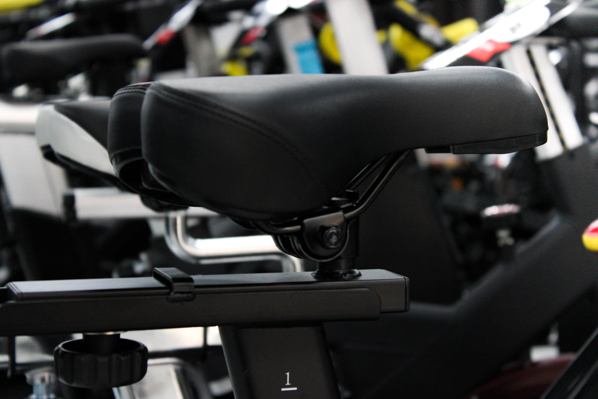 orbit velo spin bike cardio gym equipment close up