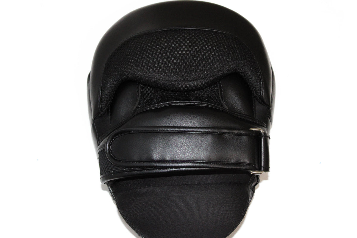 Premium Onyx boxing mitts with 75mm thick padding