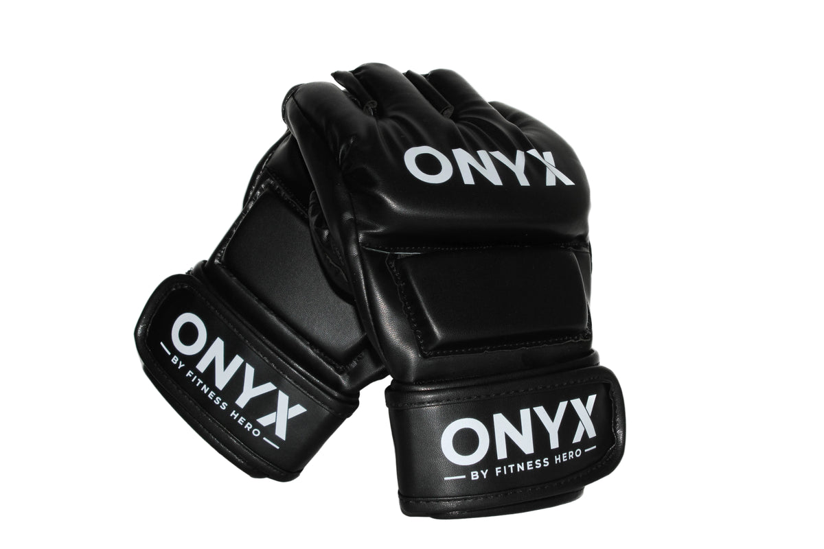 Onyx Elite 4oz MMA fighting gloves with open palm design