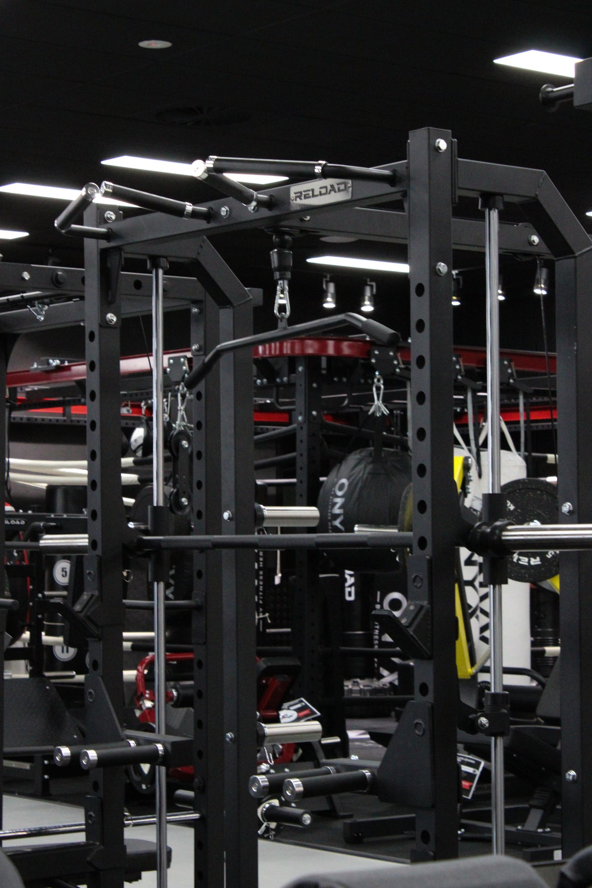 Reload 3-in-1 Smith Machine with Lat Pulldown and Row – Commercial Gym Station