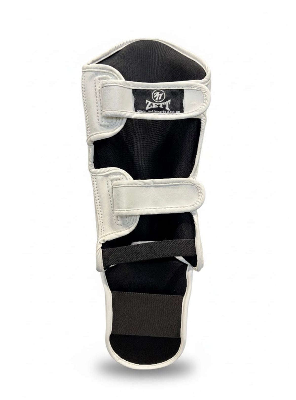 Zett Pro kickboxing shin insteps, side on leg