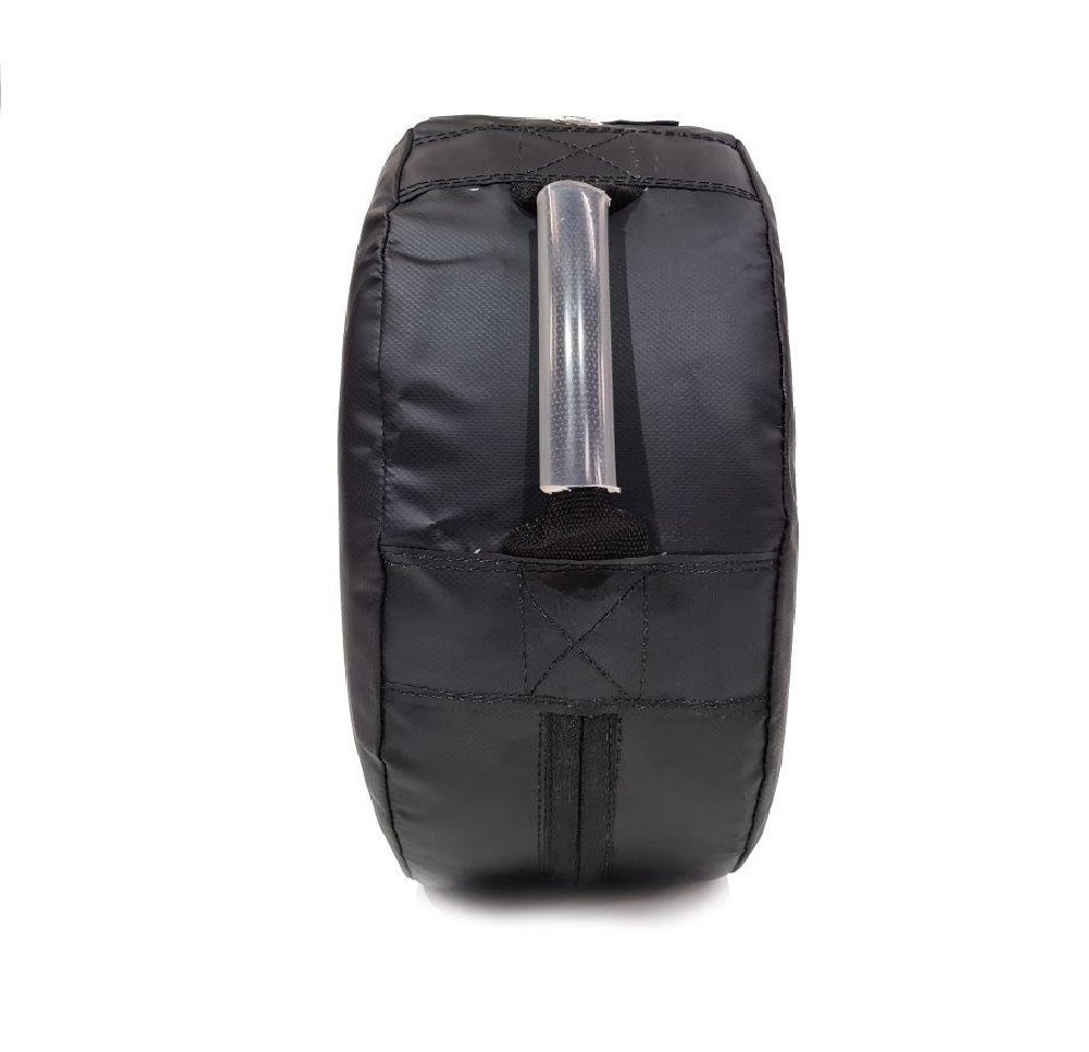 Morgan B2 Bomber twin-sided round punch shield in 1000D vinyl