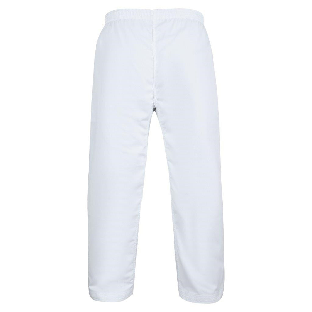 Yamasaki Pro white karate pants with elastic drawstring waist