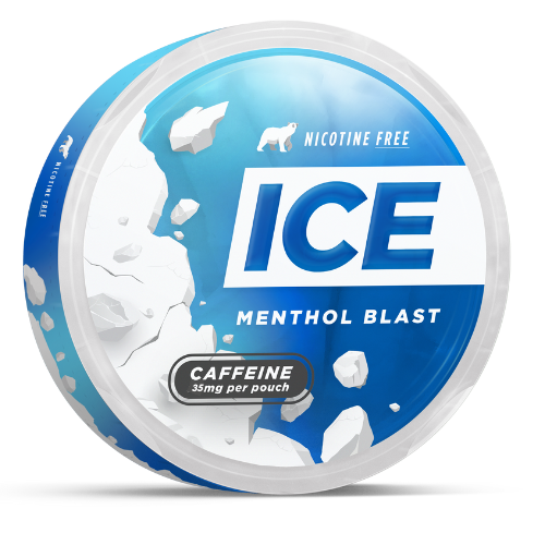 Aus Caff ICE Energy Pouches Menthol Blast