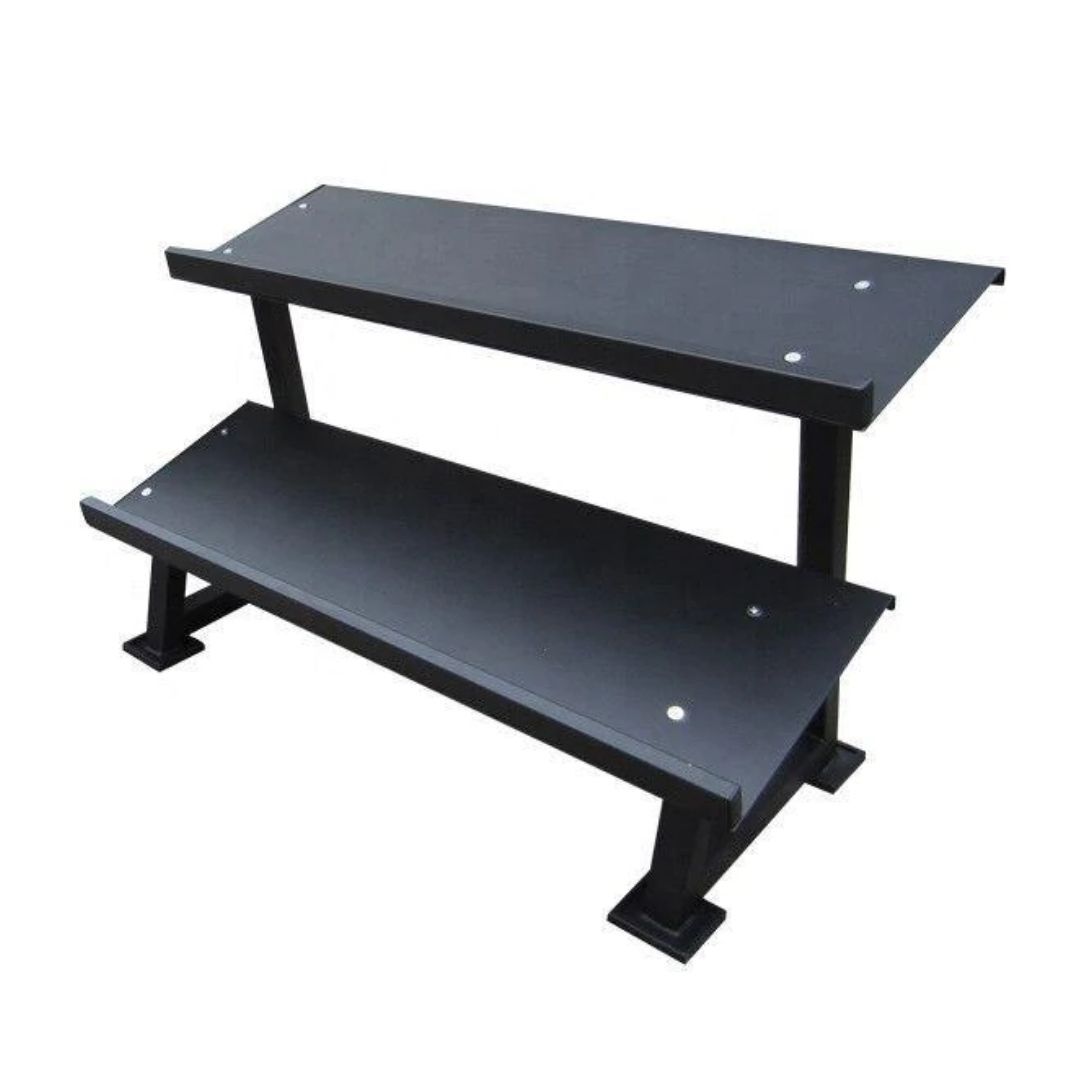 Morgan Rubber Hex Dumbbell Rack DLX  2 Tier - 800kg Capacity