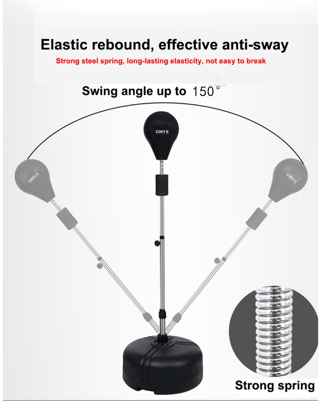 Onyx Adjustable Boxing Speed Ball Specs