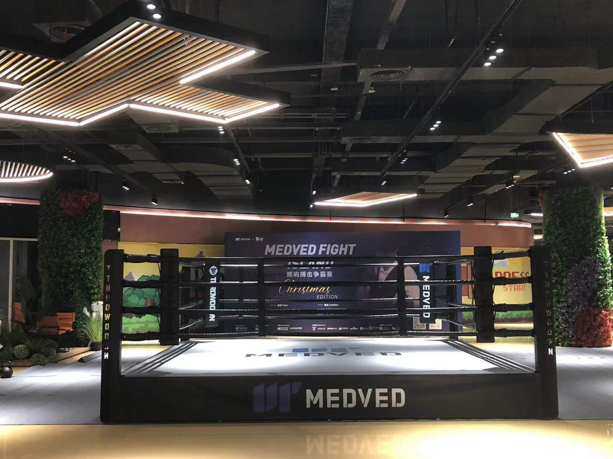 Onyx Elevated Competition Boxing Ring setup